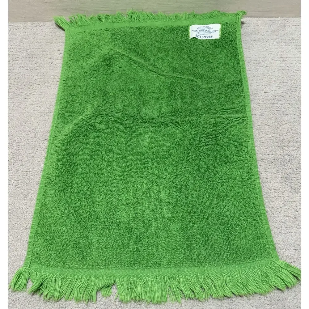 Martex Hand Towel Lot (3) Christmas Red Green White Embroidered Vintage